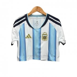 Camisola Argentina 1º Mulher Cropped 2026