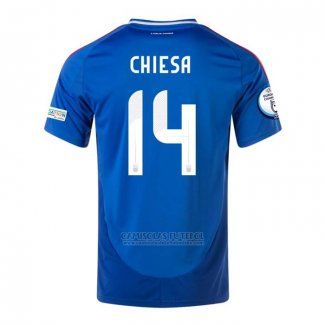 Camisola Italia Jogador Chiesa 1º 2024-2025