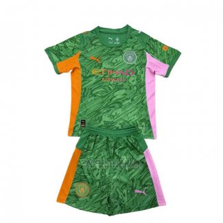 Camisola Manchester City Goleiro Crianca 2025-2026 Verde