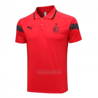 Camisola Polo del AC Milao 2023-2024 Vermelho