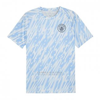 Camisola Pre Match del Manchester City 2025-2026 Azul