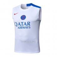 Camisola de Treinamento Paris Saint-Germain Sin Mangas 2025-2026 Branco