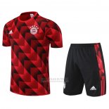 Fato de Treino Bayern de Munique Manga Curta 2022-2023 Vermelho - Calcas Curta