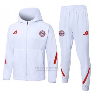 Fato de Treino Hoodie Bayern de Munique 2025-2026 Branco