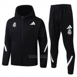 Fato de Treino Hoodie Real Madrid 2025-2026 Preto