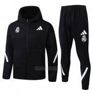Fato de Treino Hoodie Real Madrid 2025-2026 Preto