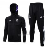 Fato de Treino Hoodie Real Madrid 2022-2023 Preto