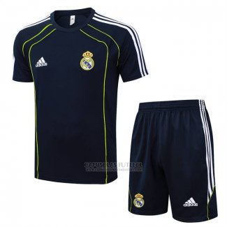 Fato de Treino Real Madrid Manga Curta 2025-2026 Azul - Calcas Curta