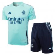 Fato de Treino Real Madrid Manga Curta 2024-2025 Verde - Calcas Curta