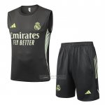 Fato de Treino Real Madrid Sin Mangas 2025-2026 Cinza Verde