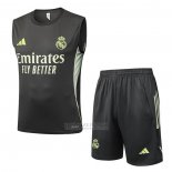 Fato de Treino Real Madrid Sin Mangas 2025-2026 Cinza Verde
