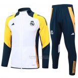 Jaqueta de Treinamento Real Madrid Crianca 2024-2025 Branco