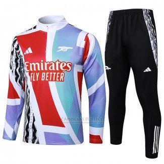 Sueter de Treinamento Arsenal 2024-2025 Vermelho Y Branco
