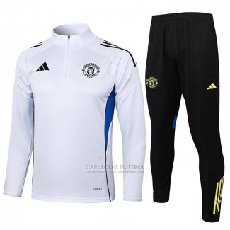 Sueter de Treinamento Manchester United 2025-2026 Branco