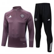 Sueter de Treinamento Manchester United Crianca 2025-2026 Purpura
