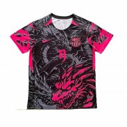 Tailandia Camisola Barcelona Dragon 2025-2026 Preto Vermelho