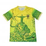 Tailandia Camisola Brasil Jesus 2025-2026 Amarelo Verde