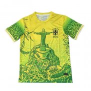 Tailandia Camisola Brasil Jesus 2025-2026 Amarelo Verde