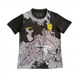 Tailandia Camisola Brasil Jesus 2025-2026 Preto Cinza