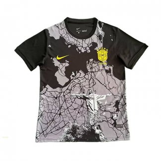 Tailandia Camisola Brasil Jesus 2025-2026 Preto Cinza