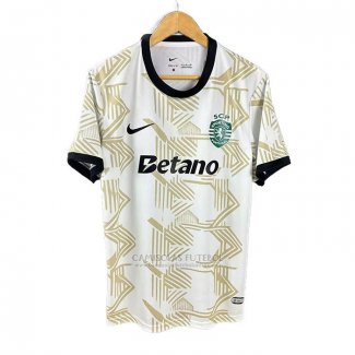 Tailandia Camisola Sporting Special 2025-2026 Branco Amarelo