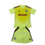 Camisola Aston Villa Goleiro Crianca 2025-2026 Amarelo