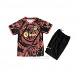 Camisola Barcelona Special Crianca 2025-2026 Vermelho Preto