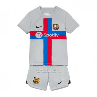 Camisola Barcelona 3º Crianca 2022-2023