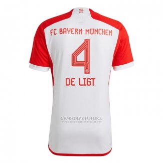 Camisola Bayern de Munique Jogador de Ligt 1º 2023-2024