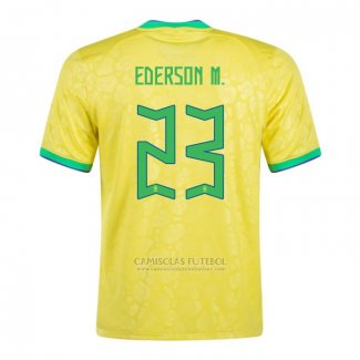 Camisola Brasil Jogador Ederson M. 1º 2022