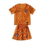 Camisola Estados Unidos Goleiro Crianca 2024 Laranja