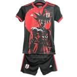 Camisola Japao Anime Crianca 2025-2026 Preto Vermelho