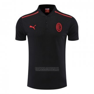 Camisola Polo del AC Milao 2022-2023 Preto