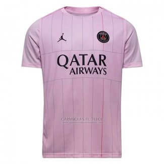 Camisola Pre Match del Paris Saint-Germain 2025-2026 Rosa