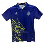Tailandia Camisola Real Madrid Dragon 2024-2025 Azul