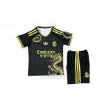 Camisola Real Madrid Dragon Crianca 2025 Preto