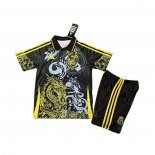 Camisola Real Madrid Dragon Crianca 2025-2026 Preto Amarelo