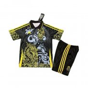 Camisola Real Madrid Dragon Crianca 2025-2026 Preto Amarelo