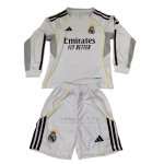 Camisola Real Madrid 1º Manga Comprida Crianca 2025-2026