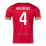 Camisola Serbia Jogador Milenkovic 1º 2022