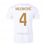 Camisola Serbia Jogador Milenkovic 2º 2022