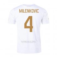 Camisola Serbia Jogador Milenkovic 2º 2022