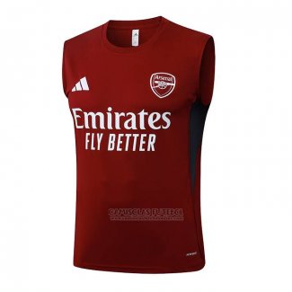 Camisola de Treinamento Arsenal Sin Mangas 2025-2026 Vermelho
