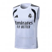 Camisola de Treinamento Real Madrid Sin Mangas 2025-2026 Branco
