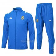 Fato de Treino Com Blusao del Real Madrid 2026-2027 Azul