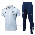 Conjunto Polo del Arsenal 2025-2026 Cinza