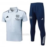 Conjunto Polo del Arsenal 2025-2026 Cinza