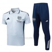 Conjunto Polo del Arsenal 2025-2026 Cinza
