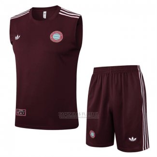 Fato de Treino Bayern de Munique Sem Mangas 2025-2026 Vermelho