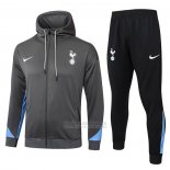 Fato de Treino Hoodie Tottenham Hotspur 2024-2025 Cinza